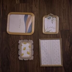 Gold and Silver Picture Frame Set